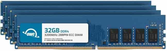 OWC 128GB (4x32GB) DDR4 3200MHz PC4-25600 CL22 2RX8 ECC